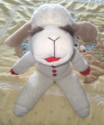 Lamb chop stuffed animal - lamb,